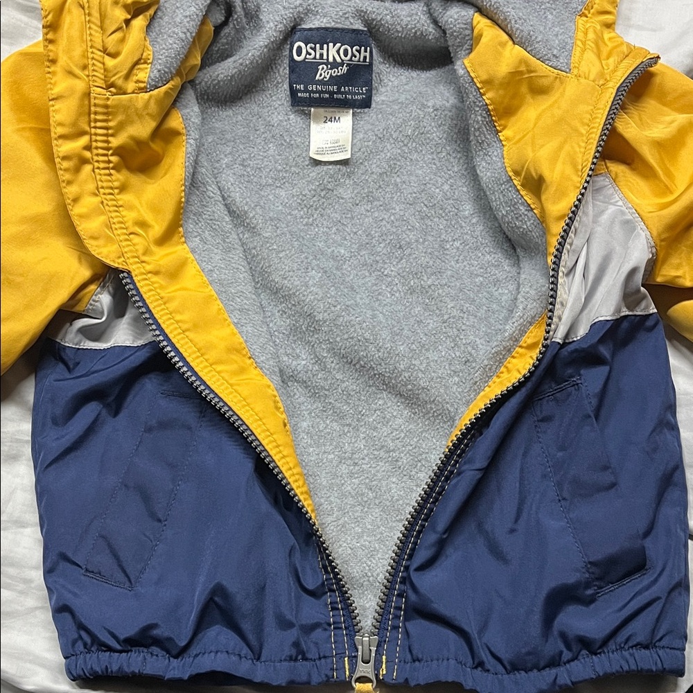 Toddler Colorblock Lined Hooded Jacket - Picture 3 of 4